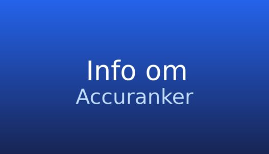 Informationskort med termen AccuRanker og kort forklaring af SEO-værktøjet