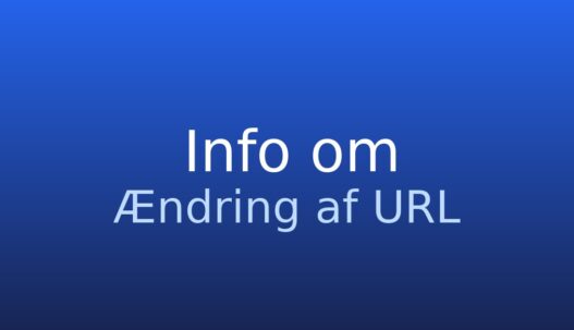 Informationskort med termen ændring af URL og kort SEO-betydning