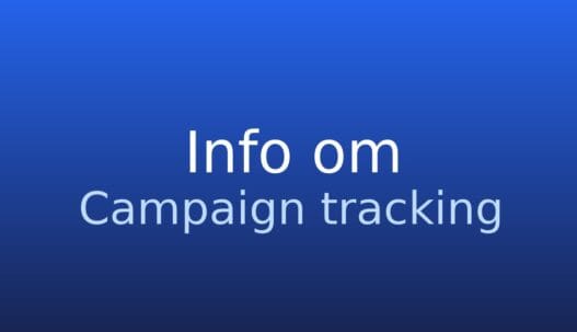 Gråt informationskort med termen campaign tracking og kort forklaring af kampagnemåling