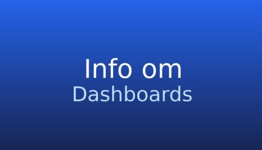 Informationskort med ordbogstermen dashboards og kort forklaring af betydningen