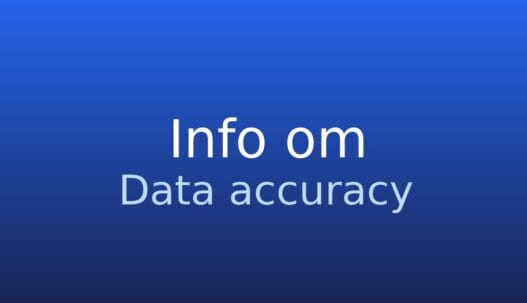 Neutralt gråt informationskort med termen datanøjagtighed og kort definition