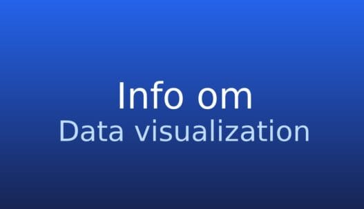 Gråt informationskort med teksten data visualisering og kort forklaring
