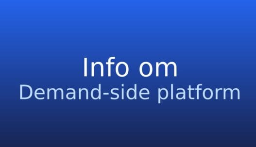 Informationskort med termen demand-side platform og forkortelsen DSP