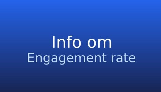 Gråt informationskort med termen engagement rate og kort definition