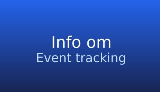 Informationskort med termen event tracking og en kort definition af brugerhandlinger