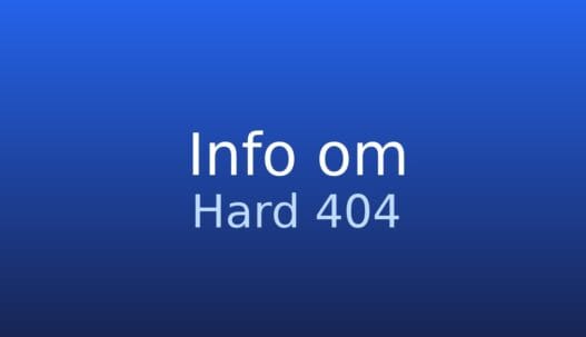 Informationskort om hard 404 og korrekt HTTP 404-statuskode