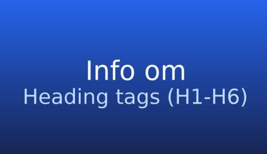 Gråt informationskort med termen “Heading tags (H1-H6)” og kort forklaring