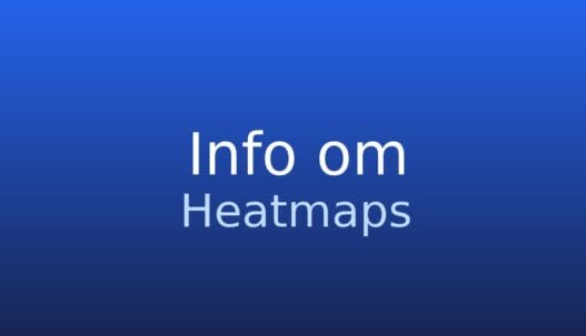 Informationskort om heatmaps som viser brugerinteraktion på en webside