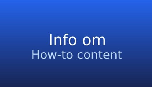 Informationskort med termen how-to content og kort forklaring af begrebet