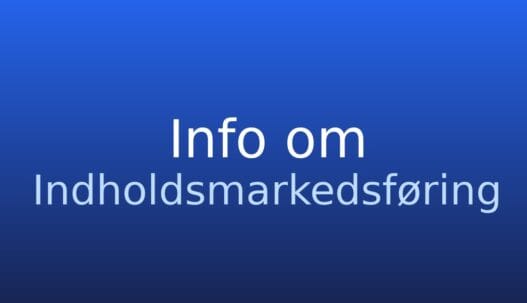 Gråt informationskort med teksten indholdsmarkedsføring og kort definition