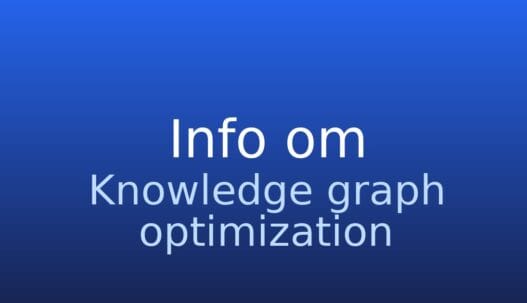 Informationskort om optimering af videnstrafik med digitale entitetsdata