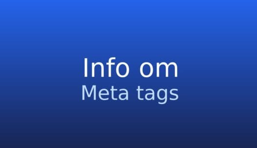 Informationskort med termen meta tags og kort forklaring om metadata i HTML