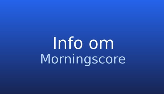 Gråt informationskort med teksten Morningscore, et SEO-værktøj til rangsporing og analyse