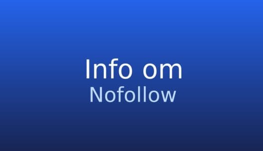 Informationskort om nofollow Gråt informationskort med ordbogstermen nofollow og kort forklaring