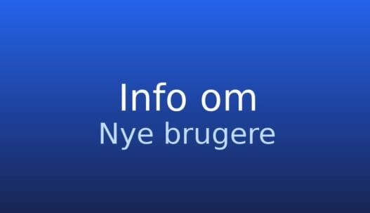Informationskort med begrebet nye brugere og kort forklaring i grå tone