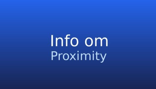 Informationskort om proximity som nærhed mellem elementer i marketing og SEO