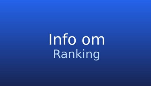 Gråt informationskort med ordet ranking og forklaring på placering i søgeresultater