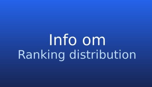 Neutralt informationskort med forklaring af ranking distribution i søgeresultater