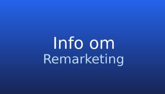 Informationskort med termen remarketing og kort definition