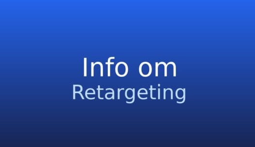 Informationskort om retargeting som annoncering til tidligere besøgende