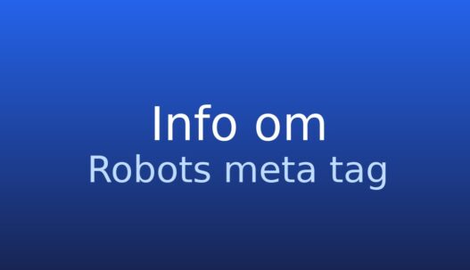 Neutralt gråt informationskort med begrebet robots meta tag