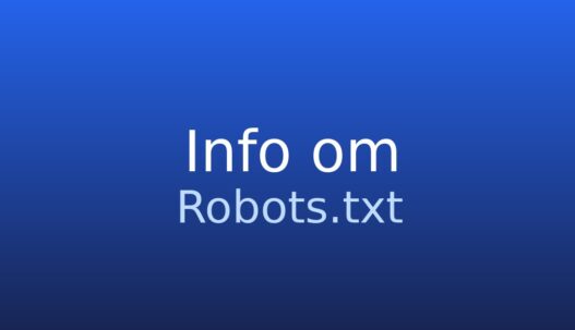 Informationskort om robots.txt som styrer søgemaskiners crawlere på et website