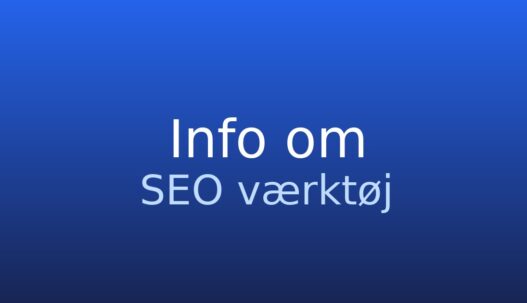 Informationskort om SEO værktøj med kort forklaring af begrebets funktion