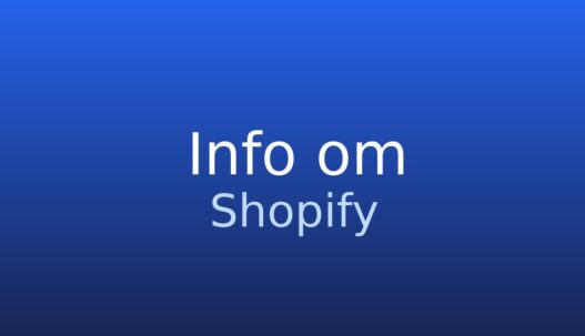 Informationskort med ordbogstermen Shopify og kort definition af e-handelsplatform