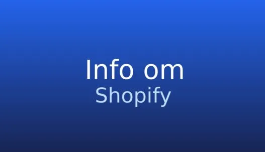 Informationskort med ordbogstermen Shopify og kort definition af e-handelsplatform