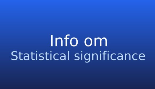 Statistical significance på gråt informationskort med kort forklaring
