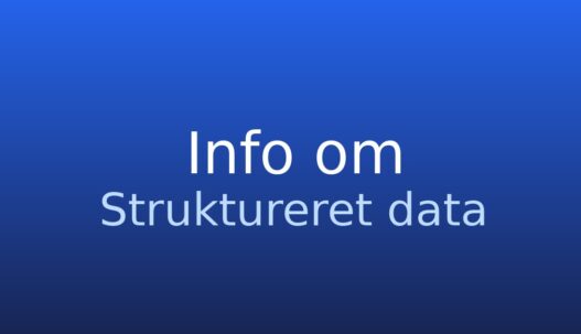 Informationskort med begrebet struktureret data og kort forklaring