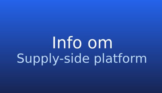 Informationskort med termen supply-side platform og forkortelsen SSP
