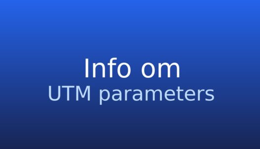 Informationskort om UTM-parametre til sporing af klik i markedsføring