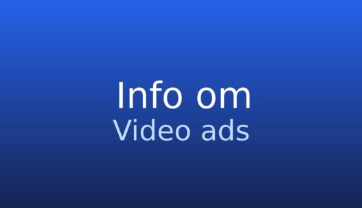Informationskort med ordbogstermen video ads og kort definition