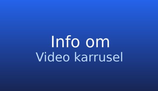 Informationskort med termen video karrusel