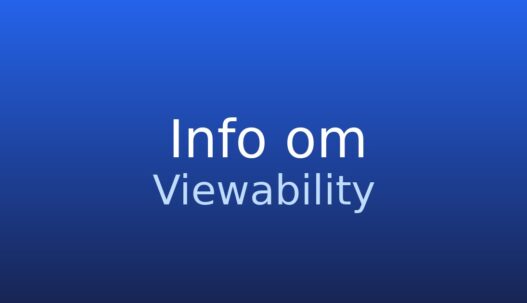 Informationskort om viewability som måling af, om en annonce kan ses på skærmen