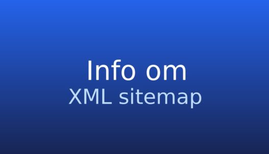 Informationskort med termen XML sitemap og kort forklaring til søgemaskiner